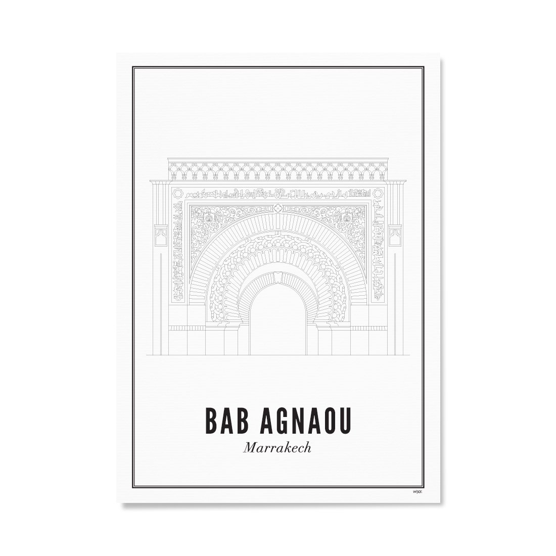 Affiches de Marrakech - Bab Agnaou | WIJCK.